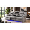 Bravo Power Recliner Grey 3 Seater