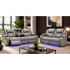 Bravo Electric Recliner Grey 3+2