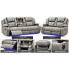 Bravo Electric Recliner Grey 3+2