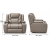 Bravo Power Recliner Grey Armchair