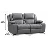 Bravo Power Recliner Grey 2 Seater