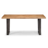Brooklyn Solid Oak Dining Table + 4 Chairs Set