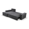 Calix graphite right hand facing chaise corner sofa bed