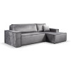 Calix graphite right hand facing chaise corner sofa bed