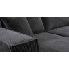 Calix U shaped graphite corner sofa bed