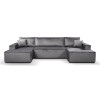 Calix U shaped graphite corner sofa bed