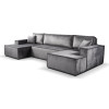 Calix U shaped graphite corner sofa bed