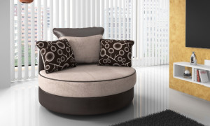 Cambridge Swivel Chair Brown