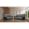 Carrick Large Corner Black Grey