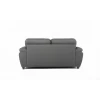 Capri 3 Seater Grey Leather Sofa 