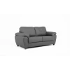 Capri 3 Seater Grey Leather Sofa 