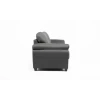 Capri 3 Seater Grey Leather Sofa 