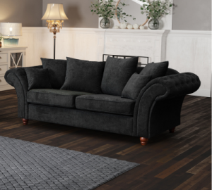 Charme 3 Seater Black