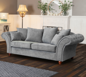 Charme 3 Seater Silver