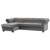 Chesterfield Graphite Club Chair 
