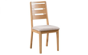 Curve Oak Natural Lacquered Dining Chair