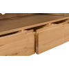 Curve Oak Natural Lacquered TV Unit
