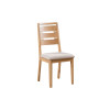 Curve Oak Natural Lacquered Extending Dining Table + 6 Chairs Set
