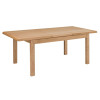 Curve Oak Natural Lacquered Extending Dining Table + 6 Chairs Set