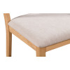 Curve Oak Natural Lacquered Extending Dining Table + 6 Chairs Set