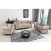 Enchanted Beige Plush 3 Seater Sofa