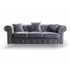 Enchanted Grey Plush 2 Seater Sofa