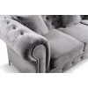 Enchanted Grey Plush 2 Seater Sofa