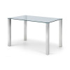 Enzo Chrome & Glass Compact Dining Table
