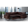 Madrid 2CR1 Right Corner Sofa Bed Brown PU