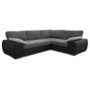 Madrid 2CR1 Right Corner Sofa Bed Black and Grey