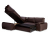 Madrid 1CR2 Left Corner Sofa Bed Brown PU