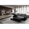 Monza Left Corner Sofa Bed Brown