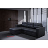 Monza II Left Corner Sofa Bed Black PU