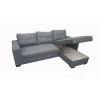 Monza II Right Corner Sofa Bed Grey PU