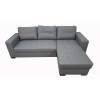 Monza II Right Corner Sofa Bed Grey PU