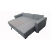 Monza II Right Corner Sofa Bed Grey PU