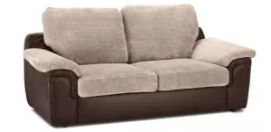 Glow 3 Seater Sofa Beige Brown