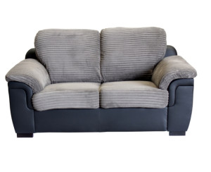 Glow 2 Seater Sofa Grey Black