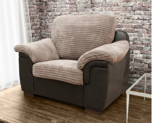 Glow Armchair Beige Brown