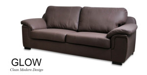 Glow 3 Seater Brown