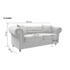 Newport 2 Seater Sofa Asphalt Plush