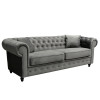 Newport 3 Seater Sofa Asphalt Plush