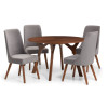 Huxley Round Table with + 4 Chairs Set