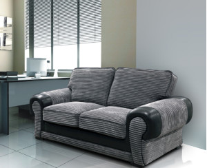 Jocelyn 2 Seater Sofa Grey Black