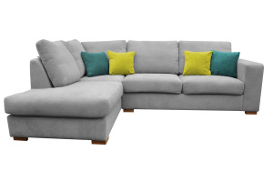 Layla Corner Sofa LHC Silver