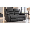 Lazy-B 2 Seater Recliner Black