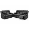 Lazy-B 3+2 Seater Recliner Black