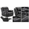 Lazy-B Black Armchair Recliner