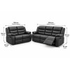 Lazy-B 3+2 Seater Recliner Black
