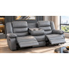 Lazy-B 3 Seater Recliner Grey
